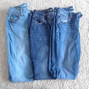 Dark blue denim jeans